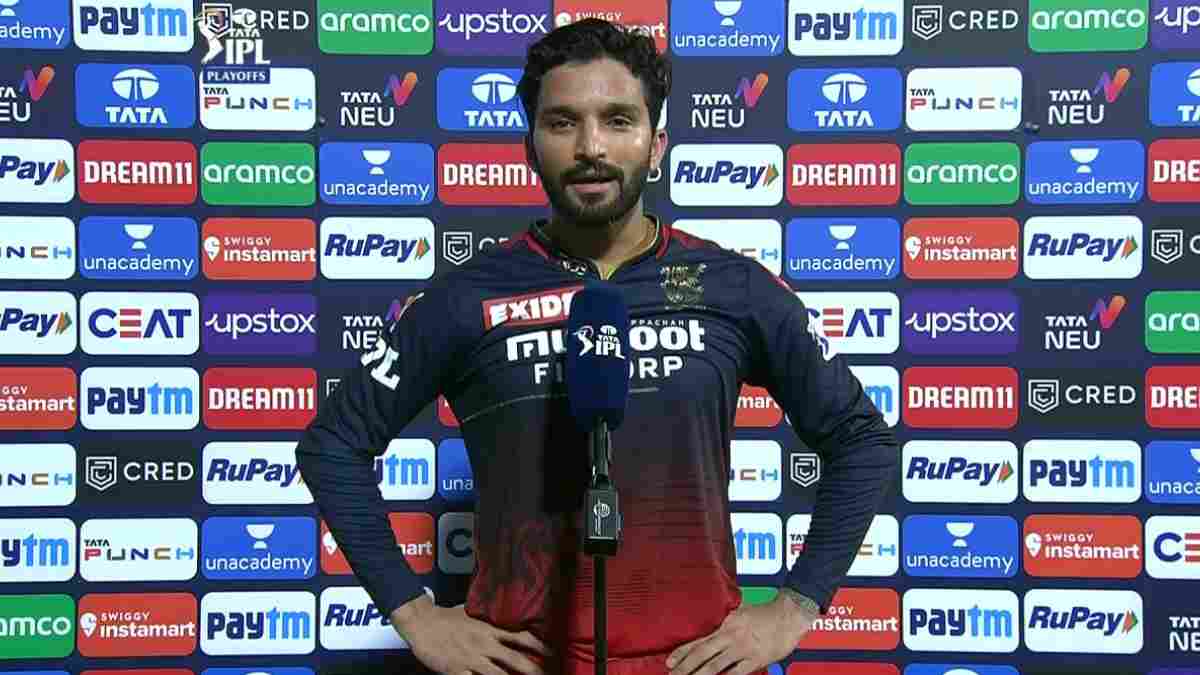 Rajat Patidar in post-match presentation after RCB vs GT match